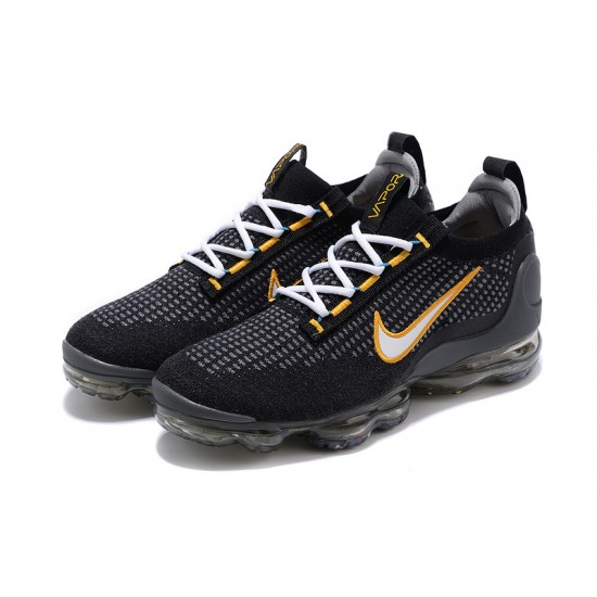 Kixify Unisex Nike Air VaporMax 2021 Flyknit Black Yellow Kicks DH4086-001