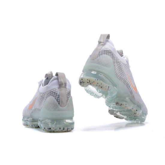 Kixify Unisex Nike Air VaporMax 2021 Flyknit Grey Orange Kicks DH4090-002