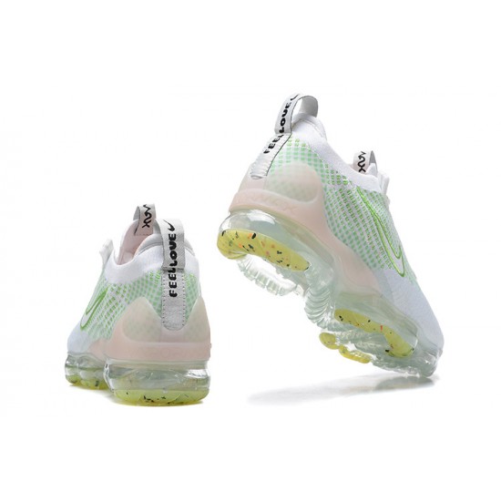 Kixify Unisex Nike Air VaporMax 2021 Flyknit White Green Kicks FD0871-100