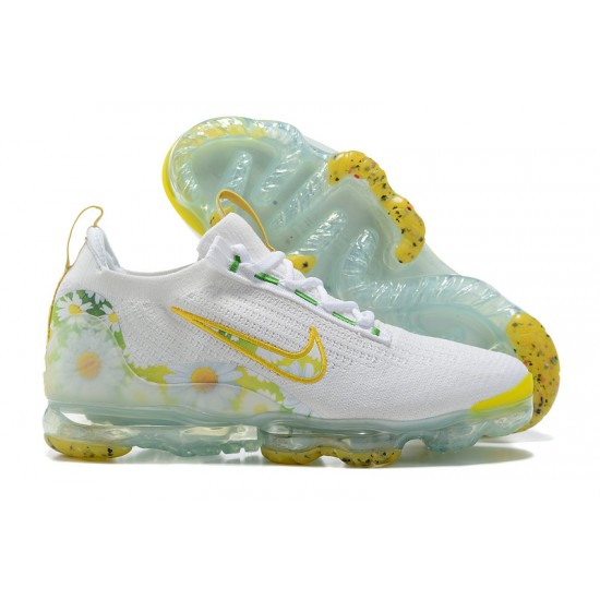 Kixify Unisex Nike Air VaporMax 2021 Flyknit White Yellow Kicks