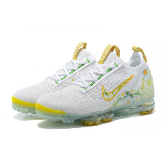 Kixify Unisex Nike Air VaporMax 2021 Flyknit White Yellow Kicks