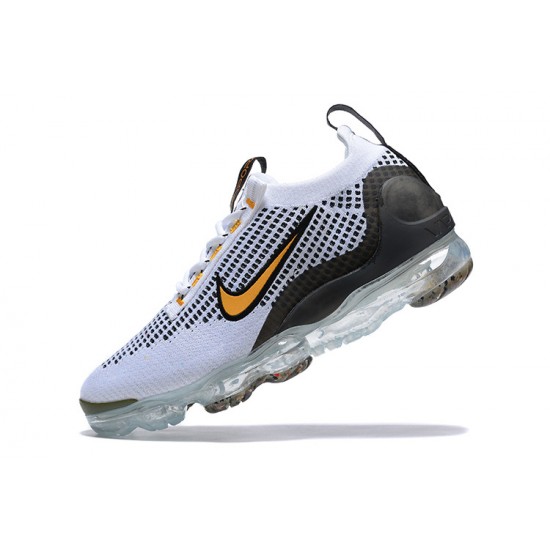 Kixify Unisex Nike Air VaporMax 2021 Flyknit White Yellow and Black Kicks