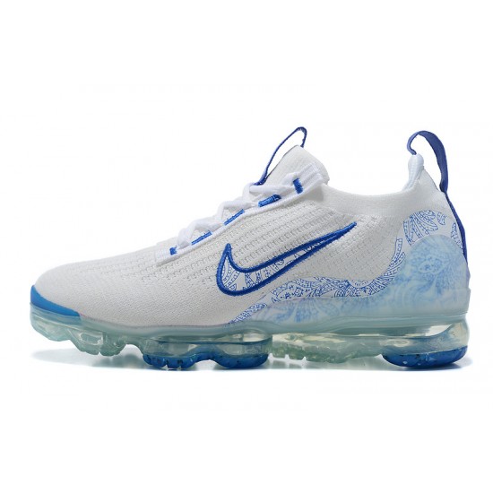 Kixify Unisex Nike Air VaporMax 2021 Flyknit White and Blue Kicks