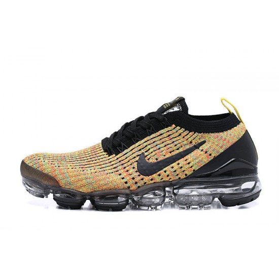 Kixify Unisex Nike Air VaporMax Flyknit 3 Black Yellow Kicks  AJ6900-006