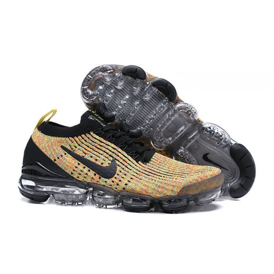 Kixify Unisex Nike Air VaporMax Flyknit 3 Black Yellow Kicks  AJ6900-006