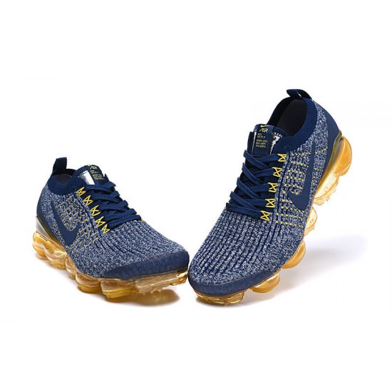 Kixify Unisex Nike Air VaporMax Flyknit 3 Blue Yellow  Kicks AJ6900-444