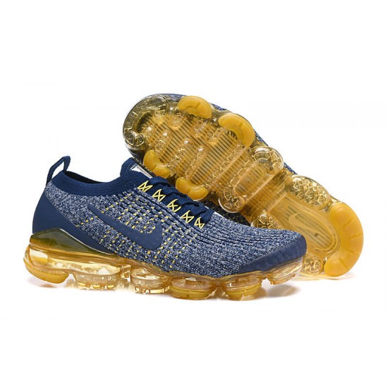 Kixify Unisex Nike Air VaporMax Flyknit 3 Blue Yellow  Kicks AJ6900-444