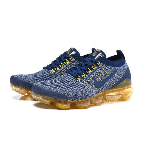 Kixify Unisex Nike Air VaporMax Flyknit 3 Blue Yellow  Kicks AJ6900-444