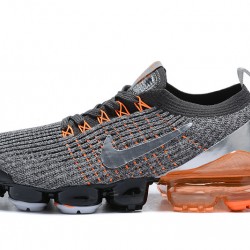 Kixify Unisex Nike Air VaporMax Flyknit 3 Grey Orange Kicks AJ6900-024