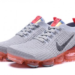 Kixify Unisex Nike Air VaporMax Flyknit 3 Grey Red Kicks AJ6900-600