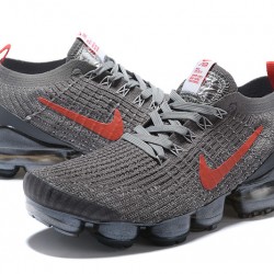 Kixify Unisex Nike Air VaporMax Flyknit 3 Grey Red Kicks CT1270-001