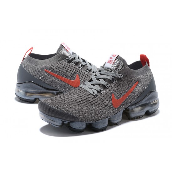 Kixify Unisex Nike Air VaporMax Flyknit 3 Grey Red Kicks CT1270-001