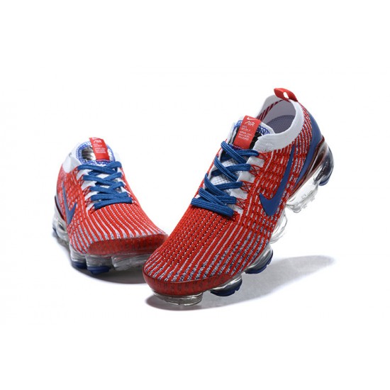 Kixify Unisex Nike Air VaporMax Flyknit 3 Red Blue Kicks CW5585-100