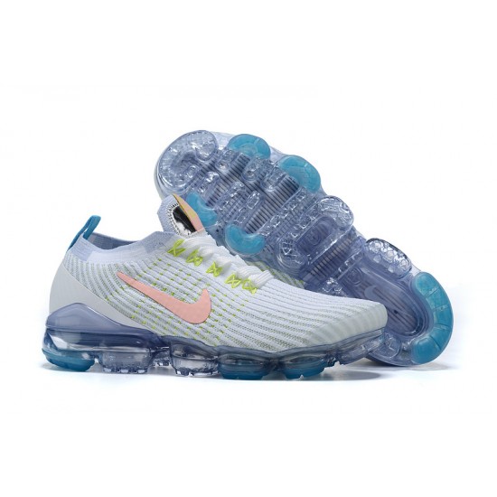 Kixify Unisex Nike Air VaporMax Flyknit 3 White Blue Kicks AJ6900-003