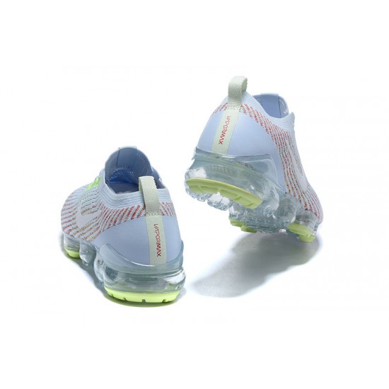 Kixify Unisex Nike Air VaporMax Flyknit 3 White Blue Kicks AJ6910-200