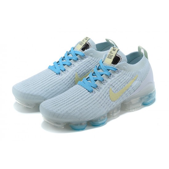 Kixify Unisex Nike Air VaporMax Flyknit 3 White Blue Kicks AJ6910-500