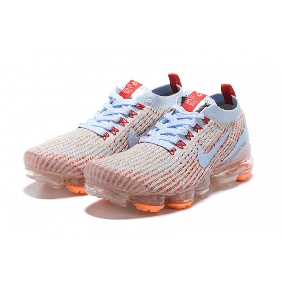 Kixify Unisex Nike Air VaporMax Flyknit 3 White Orange Kicks AJ6910-400