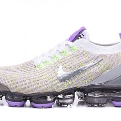 Kixify Unisex Nike Air VaporMax Flyknit 3 White Purple Kicks AJ6900-102