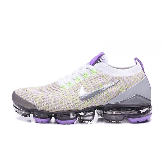 Kixify Unisex Nike Air VaporMax Flyknit 3 White Purple Kicks AJ6900-102