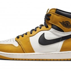 Nike Air Jordan 1 Retro High OG Mens Yellow Ochre DZ5485-701 Shoes