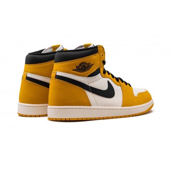 Nike Air Jordan 1 Retro High OG Mens Yellow Ochre DZ5485-701 Shoes